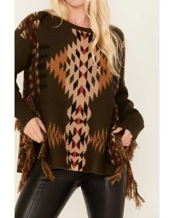 Cotton & Rye Women's Southwestern Print Knit Sweater -Western Fashion 2000378263 341 P3