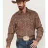 Stetson Men's Paisley Long Sleeve Snap Shirt