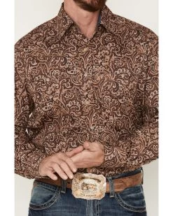 Stetson Men's Paisley Long Sleeve Snap Shirt -Western Fashion 2000378709 200 P3