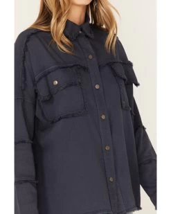 Revel Women's Rock & Roll Embroidered Long Sleeve Shacket  -Western Fashion 2000378790 410 P3