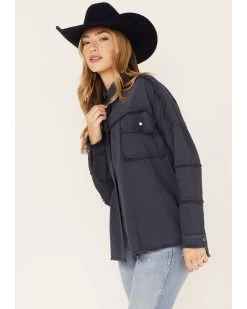 Revel Women's Rock & Roll Embroidered Long Sleeve Shacket  -Western Fashion 2000378790 410 P4