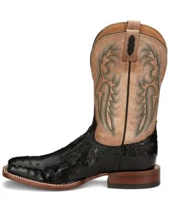 Tony Lama Men's Castillo Full Quill Ostrich Exotic Western Boots - Broad Square Toe -Western Fashion 2000379339 001 P3