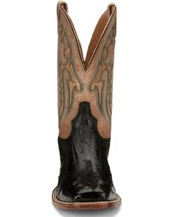 Tony Lama Men's Castillo Full Quill Ostrich Exotic Western Boots - Broad Square Toe -Western Fashion 2000379339 001 P4
