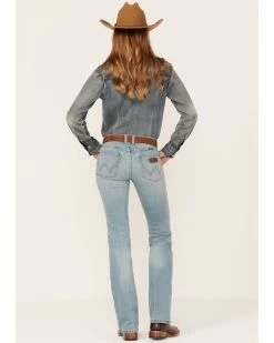 Wrangler Retro Women's Medium Wash Mid Rise Madelyn Bootcut Jeans -Western Fashion 2000380194 400 P3