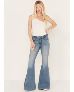 Wrangler Retro Women's Medium Wash High Rise Helen Flare Jeans