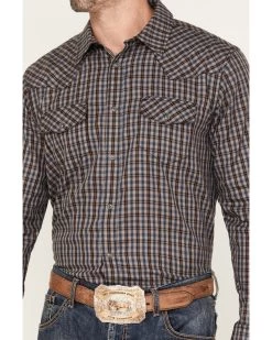 Gibson Men's Foundation Plaid Print Long Sleeve Snap Western Shirt -Western Fashion 2000380463 020 P3