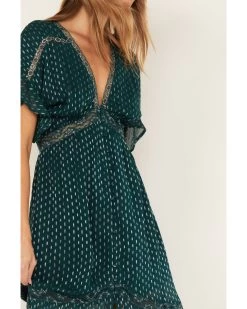 Shyanne Women's Metallic Clip Dot Bohemian Dress -Western Fashion 2000380656 443 P3