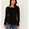 Free People Women's Daisy Chain Cuff Knit Long Sleeve Top -Western Fashion 2000381036 001 P1