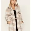 Rock & Roll Denim Women's Plaid Print Eyelash Knit Coat 1 Rock & Roll Denim Women's Plaid Print Eyelash Knit Coat -Western Fashion 2000381063 280 P1