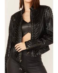 Double D Ranch Women's Solstice Ceremony Leather Jacket -Western Fashion 2000381513 001 P3