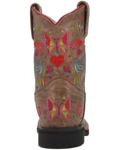 Dan Post Girls' Embroidered Western Boots - Broad Square Toe -Western Fashion 2000381636 251 P5