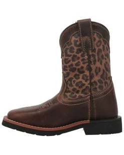Dan Post Toddler Girls' Leopard Print Western Boots - Broad Square Toe 11 Dan Post Toddler Girls' Leopard Print Western Boots - Broad Square Toe -Western Fashion 2000381637 902 P3