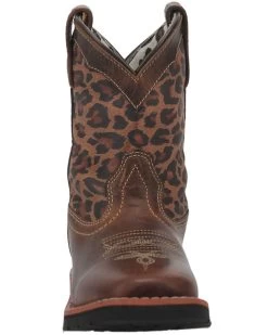 Dan Post Toddler Girls' Leopard Print Western Boots - Broad Square Toe 12 Dan Post Toddler Girls' Leopard Print Western Boots - Broad Square Toe -Western Fashion 2000381637 902 P4