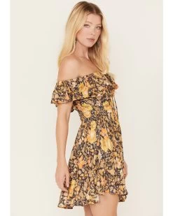 Spell Women's Hibiscus Lane Off-Shoulder Sun Dress