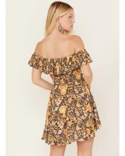 Spell Women's Hibiscus Lane Off-Shoulder Sun Dress -Western Fashion 2000381812 001 P4