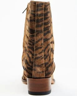 Sendra Women's Tiger Print Western Booties - Snip Toe -Western Fashion 2000382417 200 P5