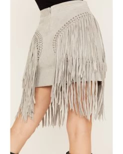 Wonderwest Women's Suede Fringe Mini Skirt 9 Wonderwest Women's Suede Fringe Mini Skirt -Western Fashion 2000382475 020 P4