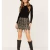 Wonderwest Women's Beaded Tassel Mini Skirt -Western Fashion 2000382476 001 P1