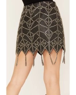 Wonderwest Women's Beaded Tassel Mini Skirt 9 Wonderwest Women's Beaded Tassel Mini Skirt -Western Fashion 2000382476 001 P4