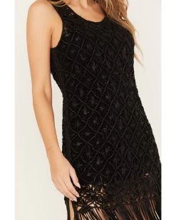 Wonderwest Women's Fringe Hem Mini Dress 10 Wonderwest Women's Fringe Hem Mini Dress -Western Fashion 2000382478 001 P4