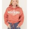 Wrangler Retro Women's Southwestern Print Logo Cropped Long Sleeve Hoodie -Western Fashion 2000382594 600 P1