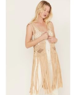 Shyanne Women's Macrame Fringe Vest -Western Fashion 2000382831 251 P2