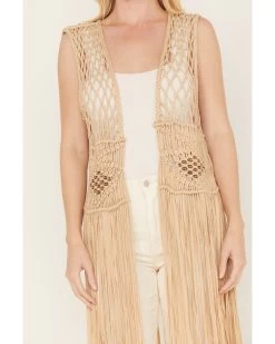 Shyanne Women's Macrame Fringe Vest -Western Fashion 2000382831 251 P3