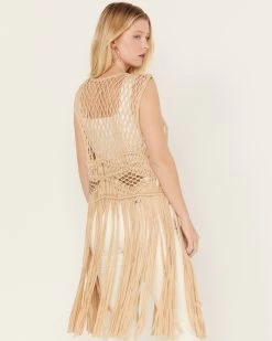 Shyanne Women's Macrame Fringe Vest -Western Fashion 2000382831 251 P4