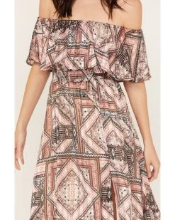 Shyanne Women's Off The Shoulder Ruffle Midi Dress -Western Fashion 2000382840 202 P3