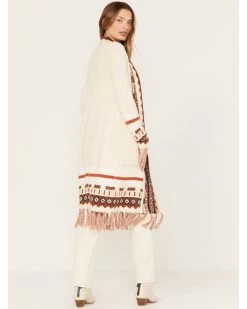 Shyanne Women's Southwestern Border Knit Maxi Cardigan -Western Fashion 2000382848 251 P4