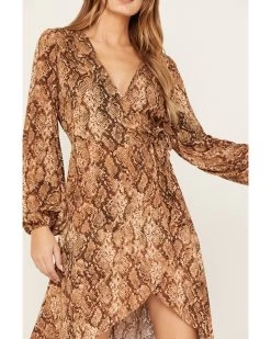 Shyanne Women's Snake Print Ruffle Dress -Western Fashion 2000382853 251 P3