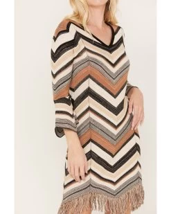 Shyanne Women's Zig Zag Fringe Sweater Dress 8 Shyanne Women's Zig Zag Fringe Sweater Dress -Western Fashion 2000382860 251 P3