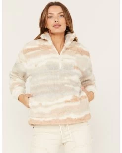 Cleo + Wolf Women's Jacquard 1/4 Zip Pullover