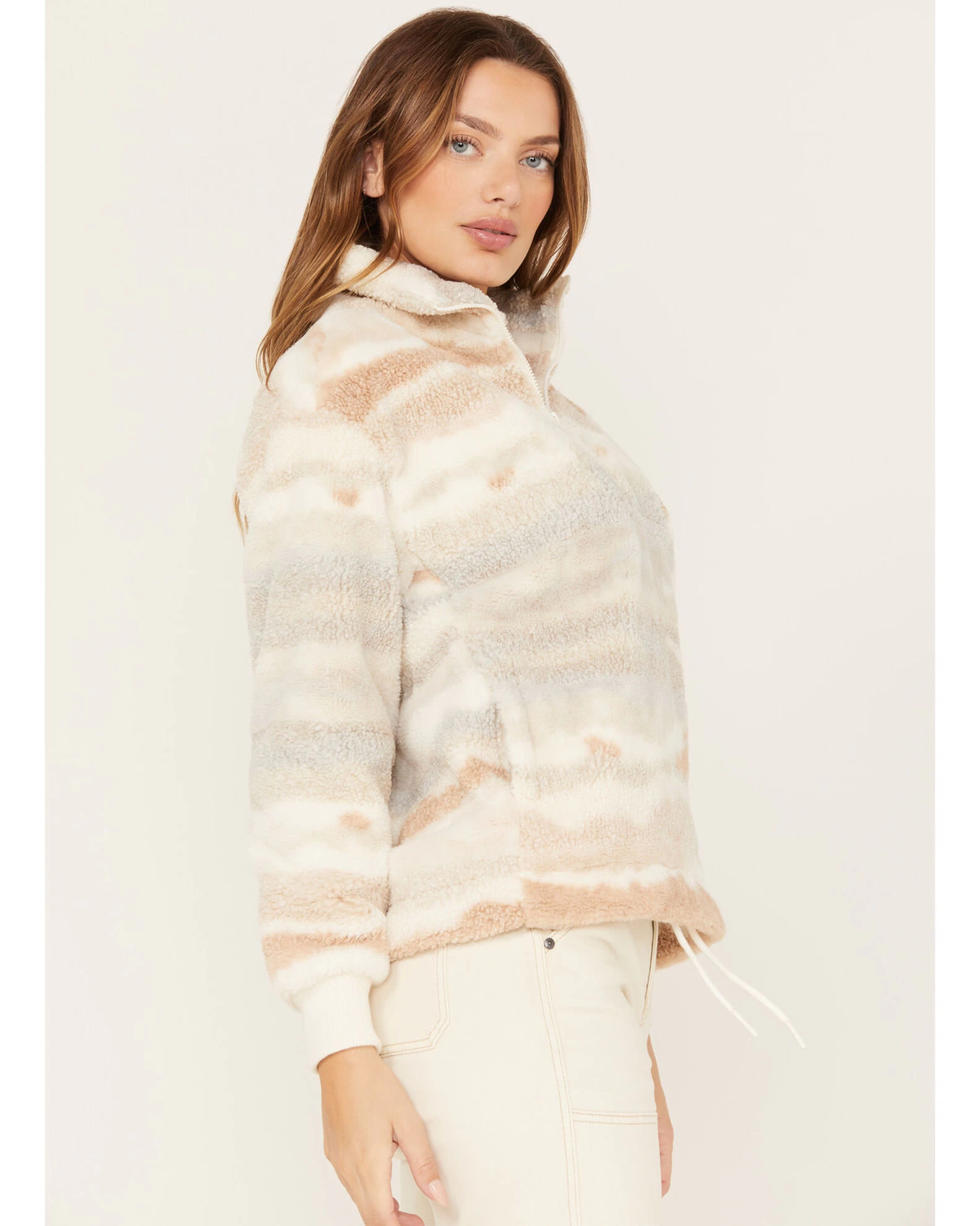 Cleo + Wolf Women's Jacquard 1/4 Zip Pullover 4 Cleo + Wolf Women's Jacquard 1/4 Zip Pullover - Image 2