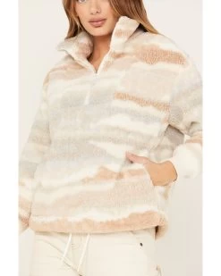 Cleo + Wolf Women's Jacquard 1/4 Zip Pullover 8 Cleo + Wolf Women's Jacquard 1/4 Zip Pullover -Western Fashion 2000382965 295 P3