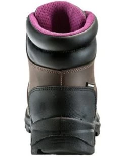 Avenger Women's Builder Mid 6" Lace-Up Waterproof Hiking Work Boot - Steel Toe -Western Fashion 2000383109 200 P5