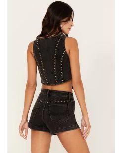 Idyllwind Women's Delrose Drive Studded Denim Vest -Western Fashion 2000383303 001 P4