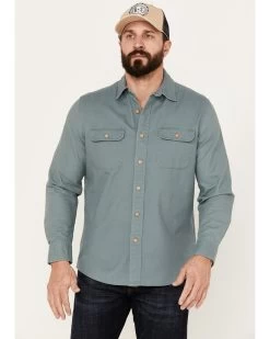 Pendleton Men's Beach Shack Solid Long Sleeve Button-Down Western Shirt