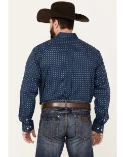 Cinch Men's Geo Print Long Sleeve Button Down Stretch Western Shirt  -Western Fashion 2000383907 400 P4
