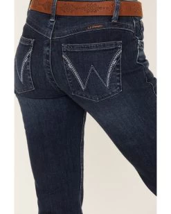 Wrangler Women's Mid Rise Q-Baby Dark Wash Bootcut Ultimate Riding Jeans 9 Wrangler Women's Mid Rise Q-Baby Dark Wash Bootcut Ultimate Riding Jeans -Western Fashion 2000384133 416 P4