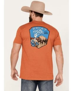 Ariat Men's Old Faithful Graphic Short Sleeve T-Shirt -Western Fashion 2000384482 220 P4