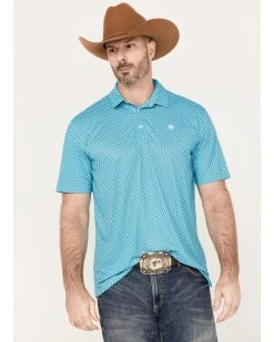Ariat Men's Allover Print Short Sleeve Polo Shirt
