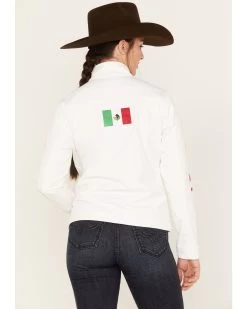 Ariat Women's Classic Team Mexico Flag Softshell Jacket 9 Ariat Women's Classic Team Mexico Flag Softshell Jacket -Western Fashion 2000384683 100 P4
