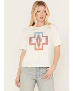 Pendleton Women's Cropped Deschutes Short Sleeve Graphic Tee
