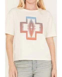 Pendleton Women's Cropped Deschutes Short Sleeve Graphic Tee -Western Fashion 2000384822 110 P3