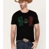 Cody James Men's Tiled Mexico Flag Short Sleeve Graphic T-Shirt
