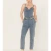Rock & Roll Denim Women's Medium Wash Straight Leg Stretch Jumpsuit  -Western Fashion 2000384986 400 P1