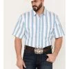 Panhandle Men's Serape Striped Short Sleeve Western Pearl Snap Shirt -Western Fashion 2000385148 440 P1