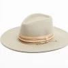 Shyanne Women's Gray Triple-Tied Grosgrain Fedora Hat -Western Fashion 2000385495 020 P1