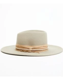 Shyanne Women's Gray Triple-Tied Grosgrain Fedora Hat -Western Fashion 2000385495 020 P3